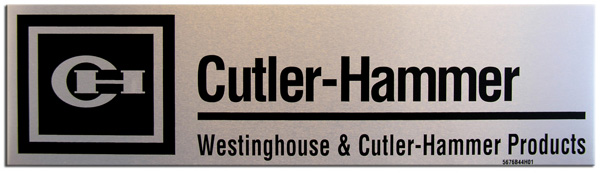 Aluminum nameplate product example